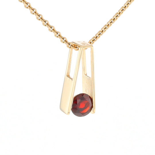 Garnet Slide Pendant