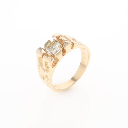 Men's Faux Nugget Style Diamond Ring