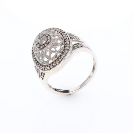 Open Work Filigree Design Ring