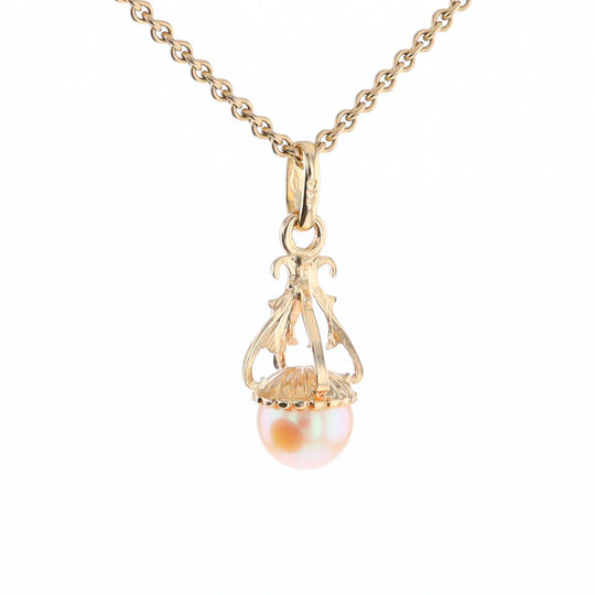 Swirl Chandelier Pearl Pendant