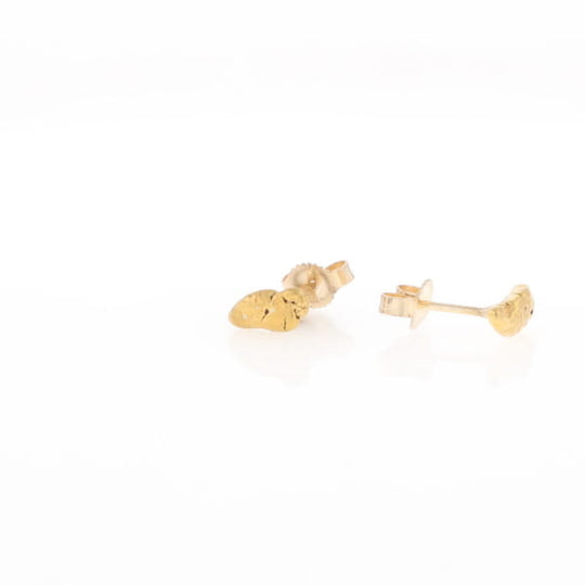 Natural Gold Nugget Stud Earrings