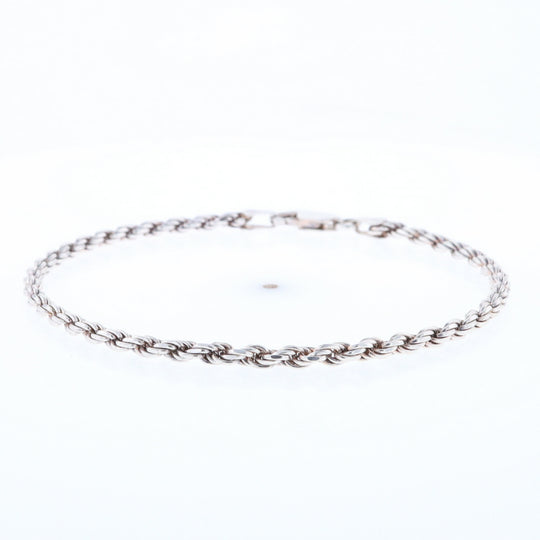 Silver Rope Bracelet