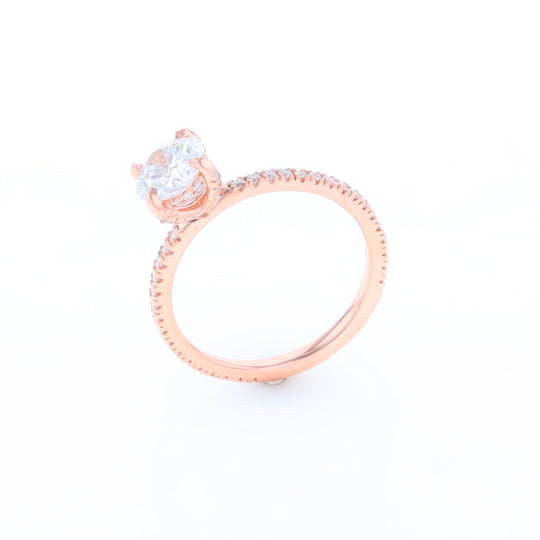 Rose Gold Lab Grown Diamond Engagement Ring