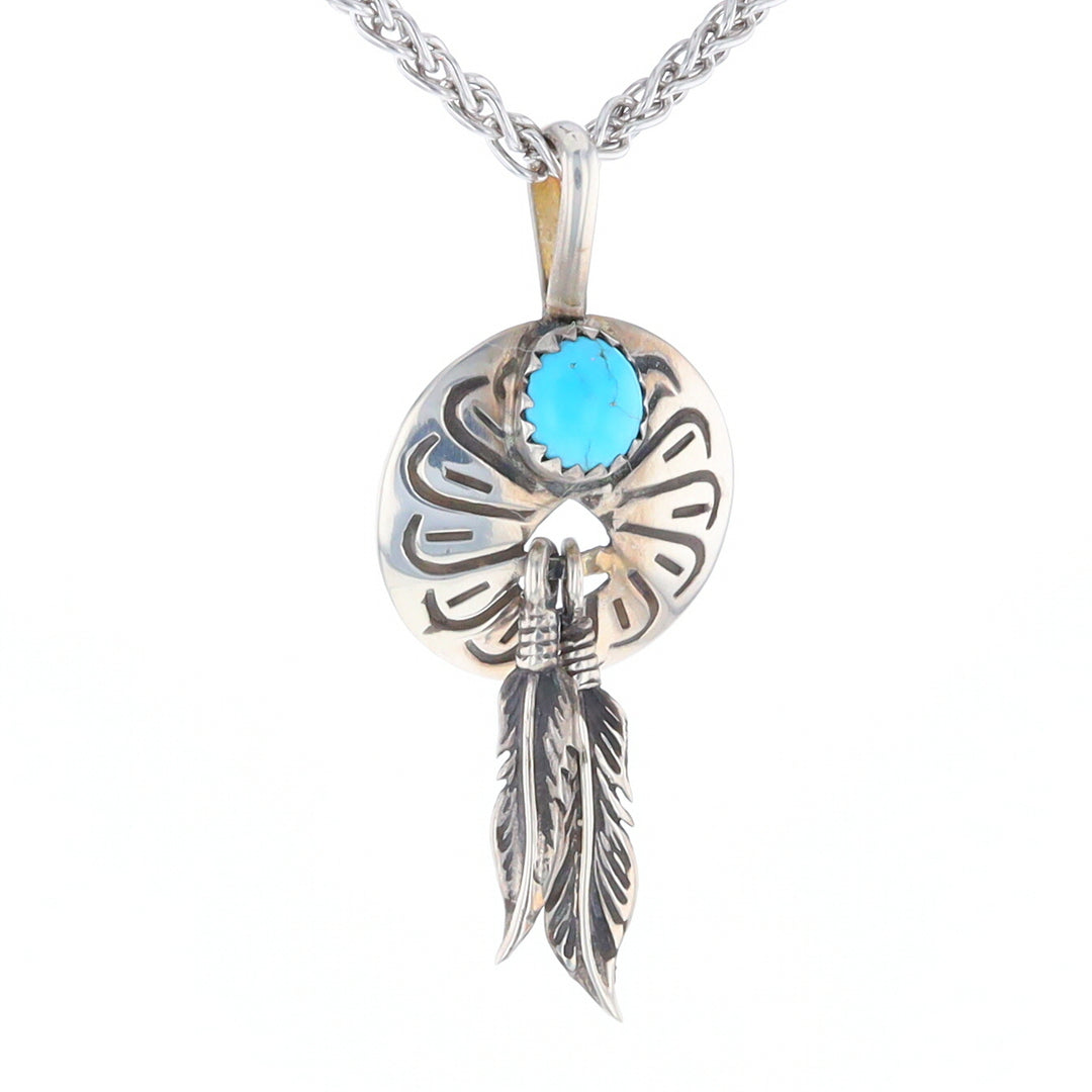 Turquoise Dream Catcher Pendant