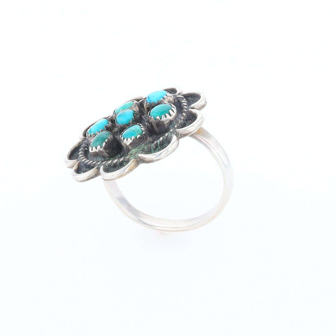 Turquoise Flower Ring