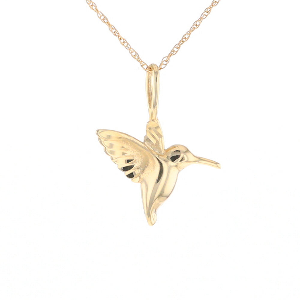 Gold Hummingbird Charm