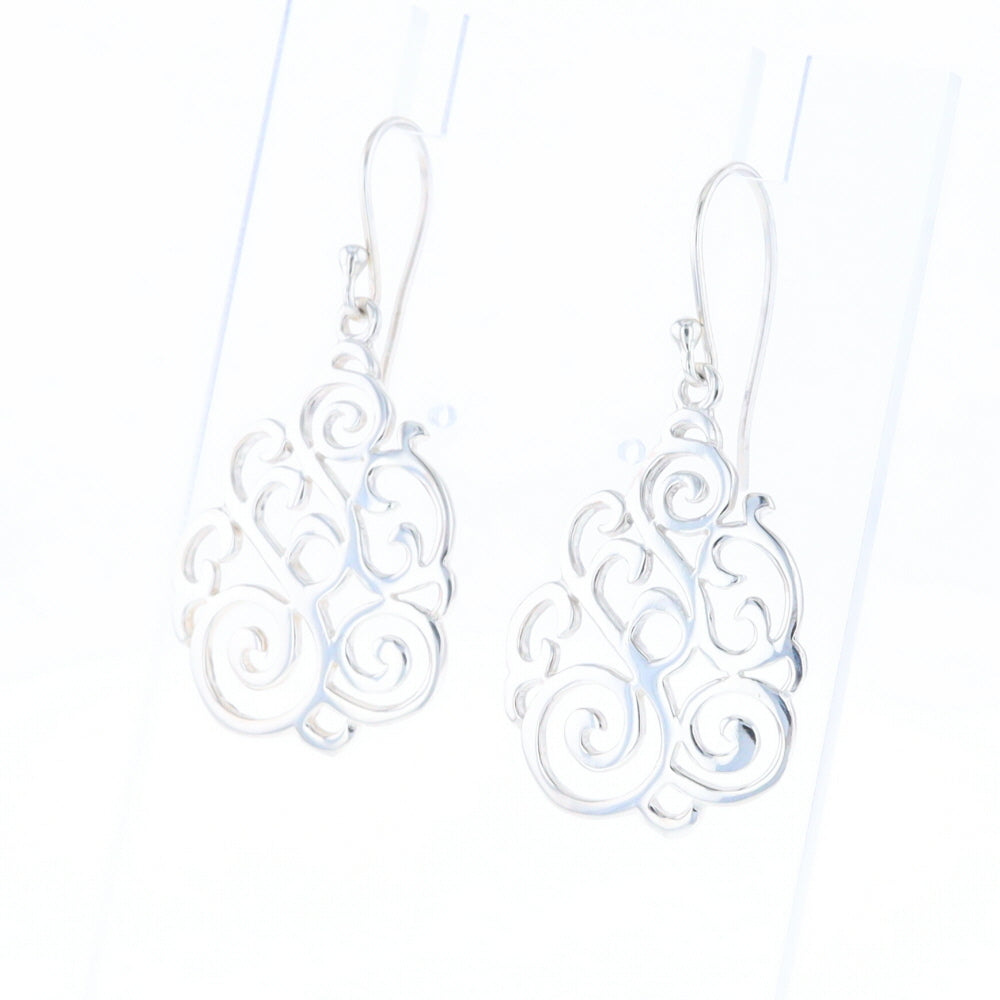 Drop Dangle Swirl Fishhook Earrings