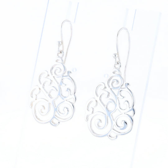 Drop Dangle Swirl Fishhook Earrings