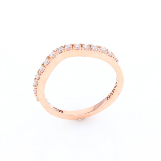 Rose Gold Diamond Wedding Band