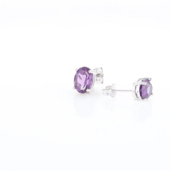 Amethyst Stud Earrings