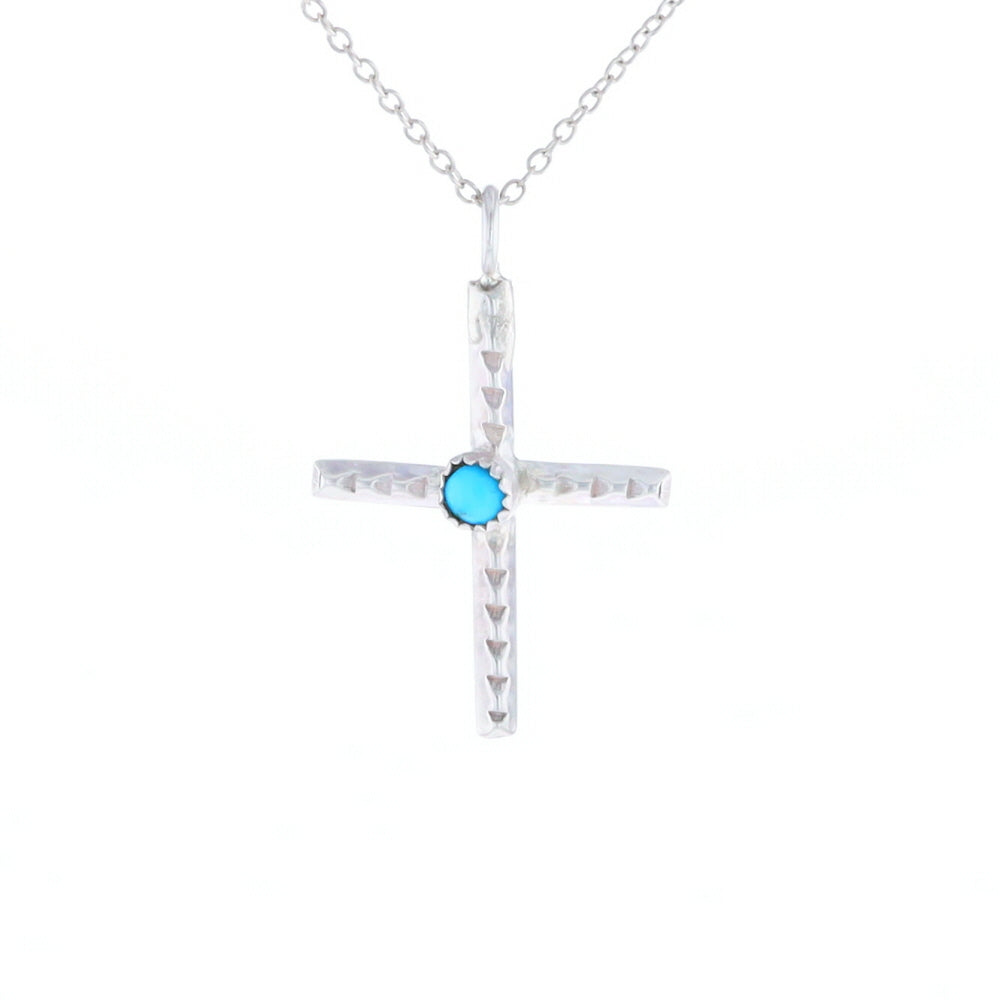 Native Turquoise Cross Necklace