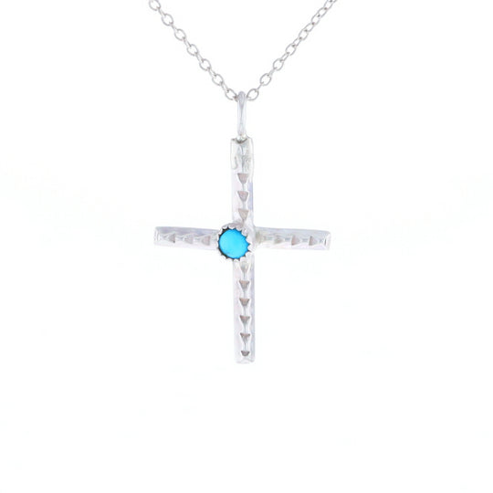 Native Turquoise Cross Necklace