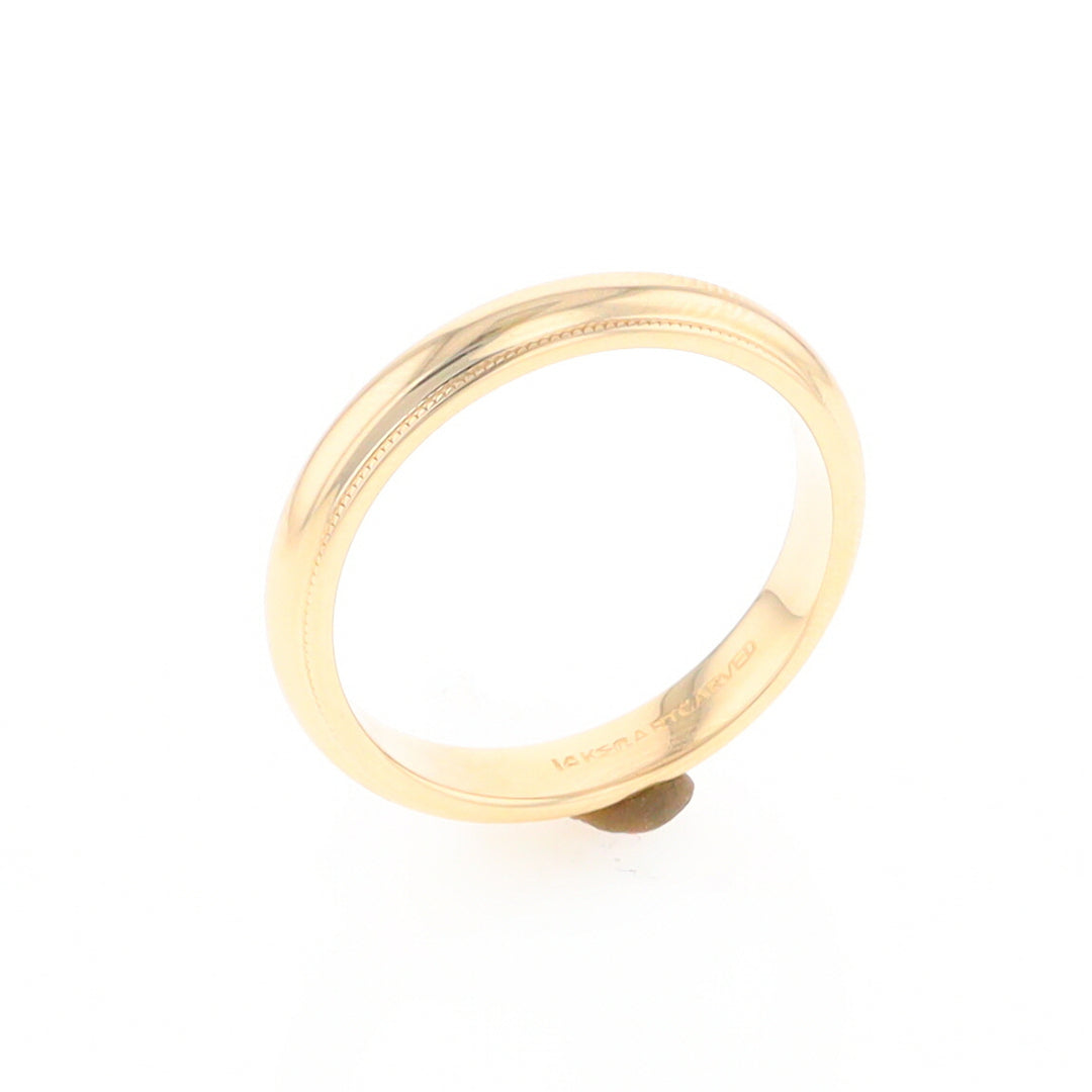 Milgrain Standard Fit Wedding Band