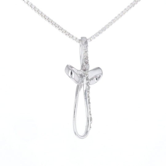 Open Loop Cross Necklace