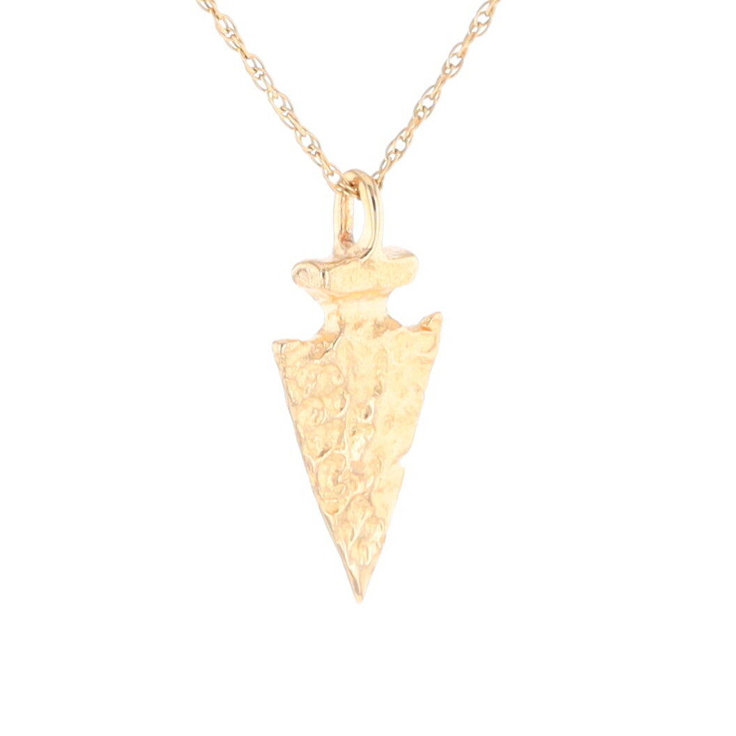 Gold Arrowhead Pendant