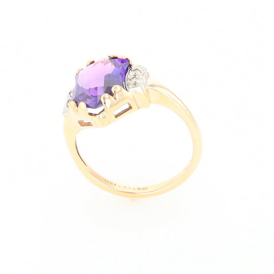 Vintage Hexagon Sapphire Ring