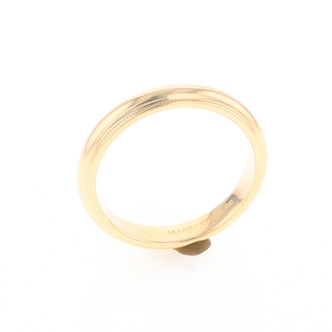 Milgrain Standard Fit Wedding Band