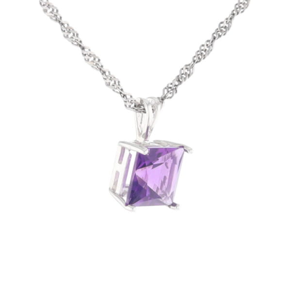 Amethyst Solitaire Pendant
