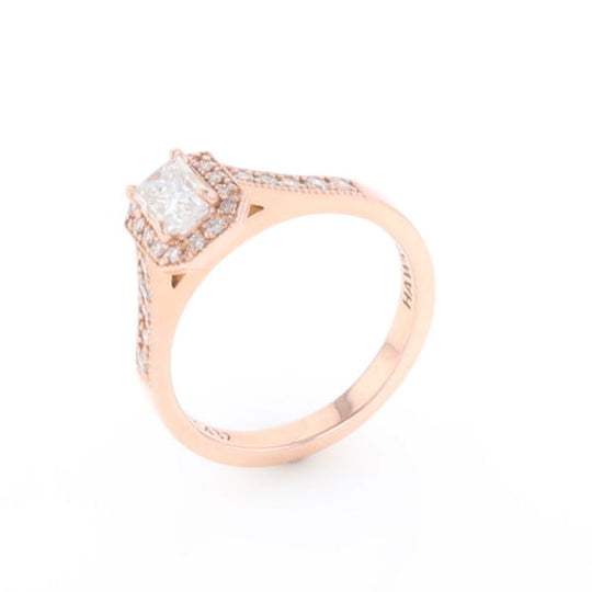 Princess Cut Diamond Halo Ring