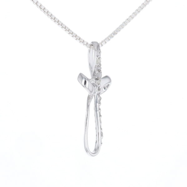 Open Loop Cross Necklace