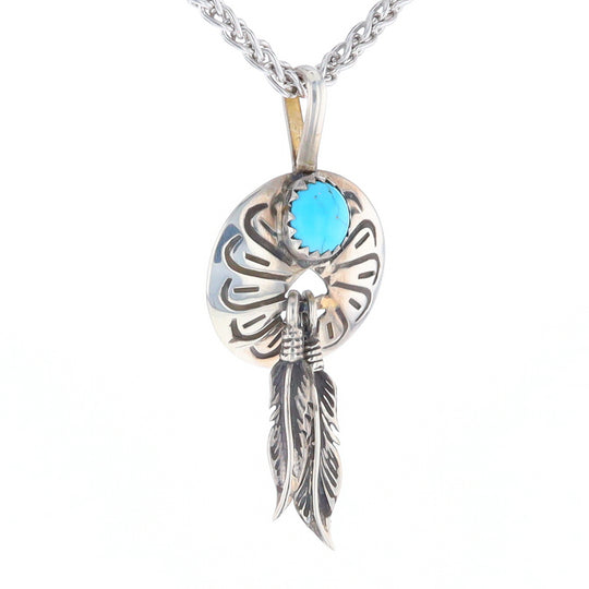 Turquoise Dream Catcher Pendant