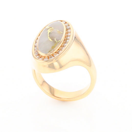 Gold Quartz Ring Lady’s