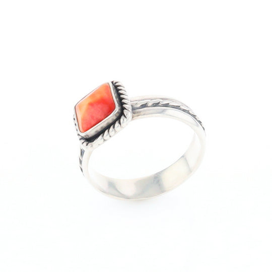 Braided Square Spiny Oyster Ring