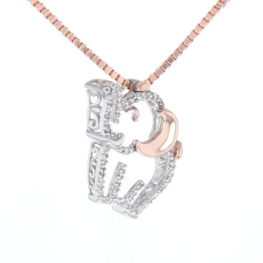 Elephant Diamond Pendant