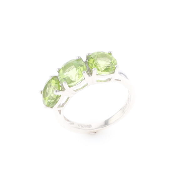 Triple Peridot Ring
