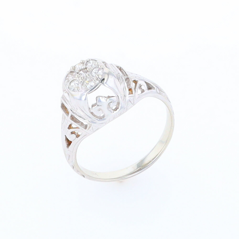 Vintage Cluster Diamond Ring