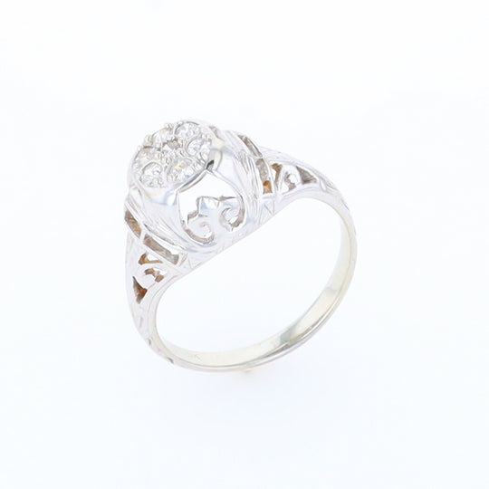 Vintage Cluster Diamond Ring