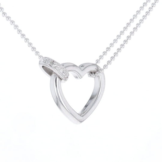 Diamond Clip Heart Necklace