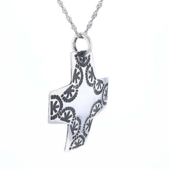 Stamped Cross Pendant