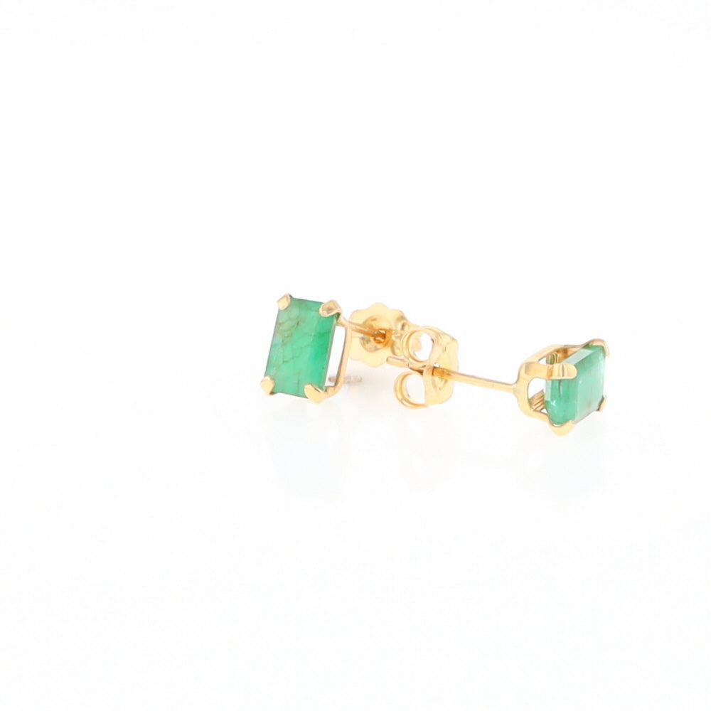 Emerald Stud Earrings