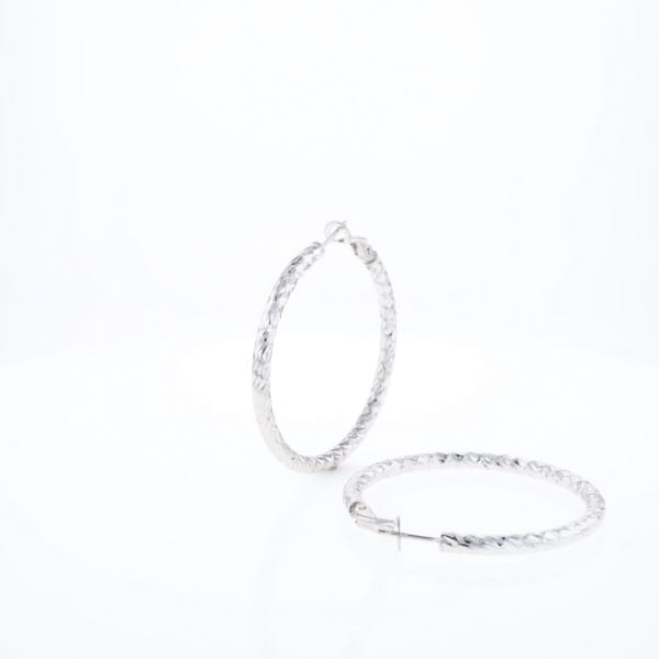 Diamond Cut Hoops