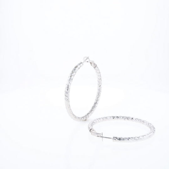Diamond Cut Hoops