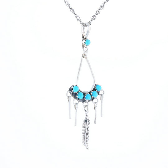 Native Turquoise Dangle Pendant