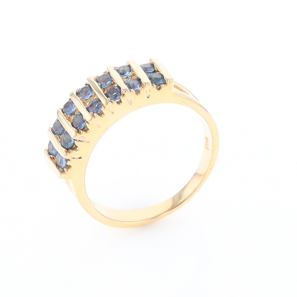 Channel Set Sapphire Ring