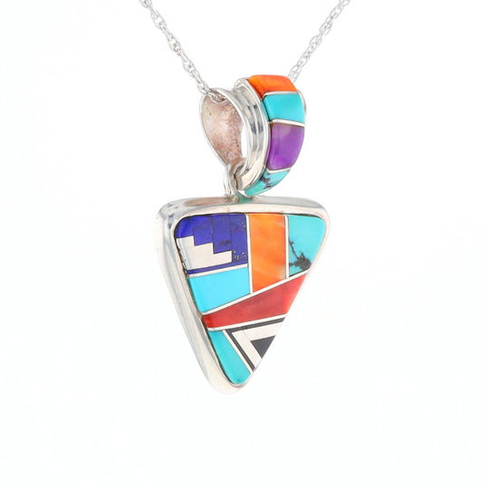 Triangle Native Inlaid Pendant