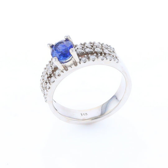 Sapphire Triple Band Ring