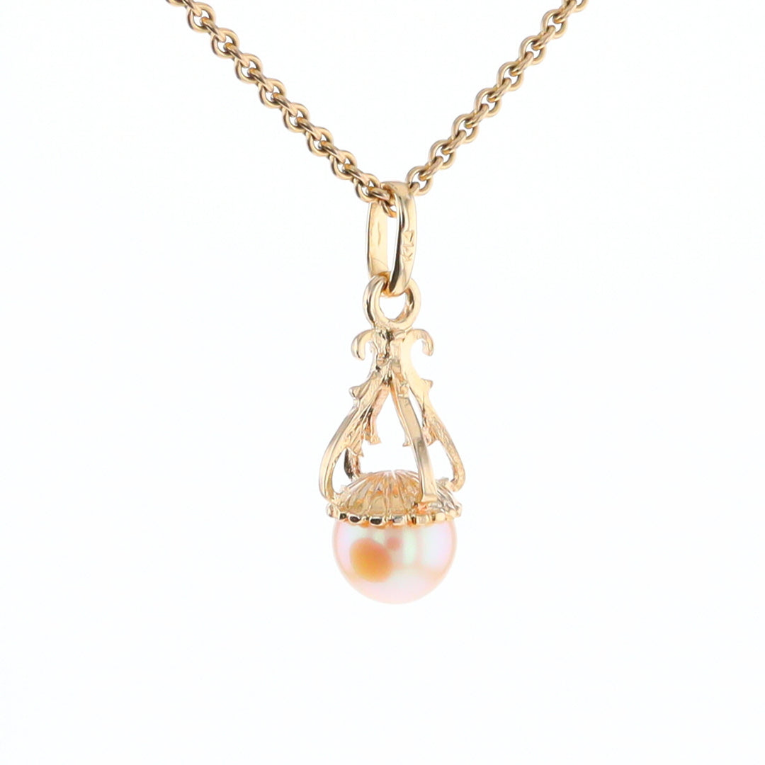 Swirl Chandelier Pearl Pendant