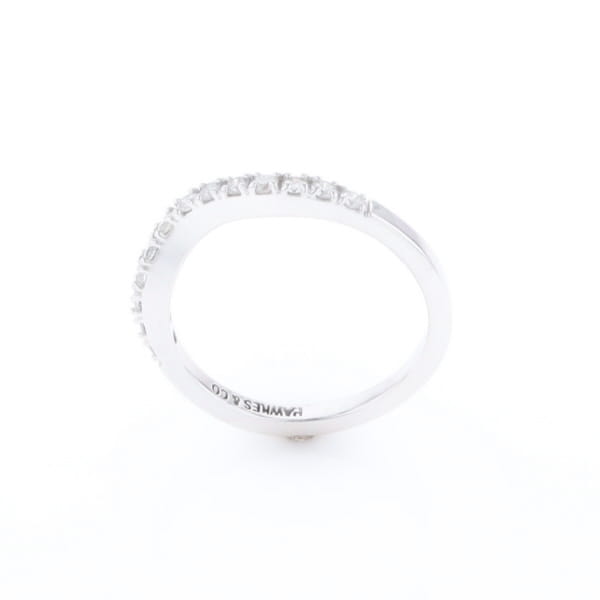 Diamond Contour Wedding Band