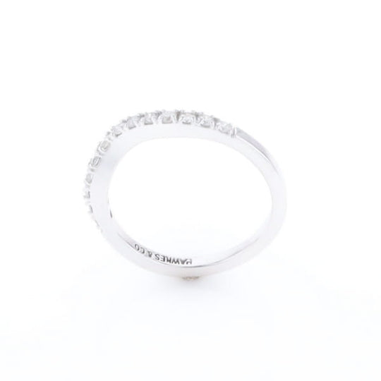 Diamond Contour Wedding Band
