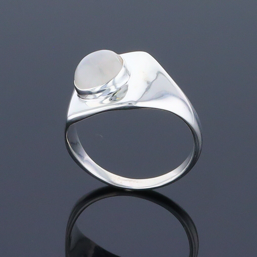 Bezel Moonstone Ring