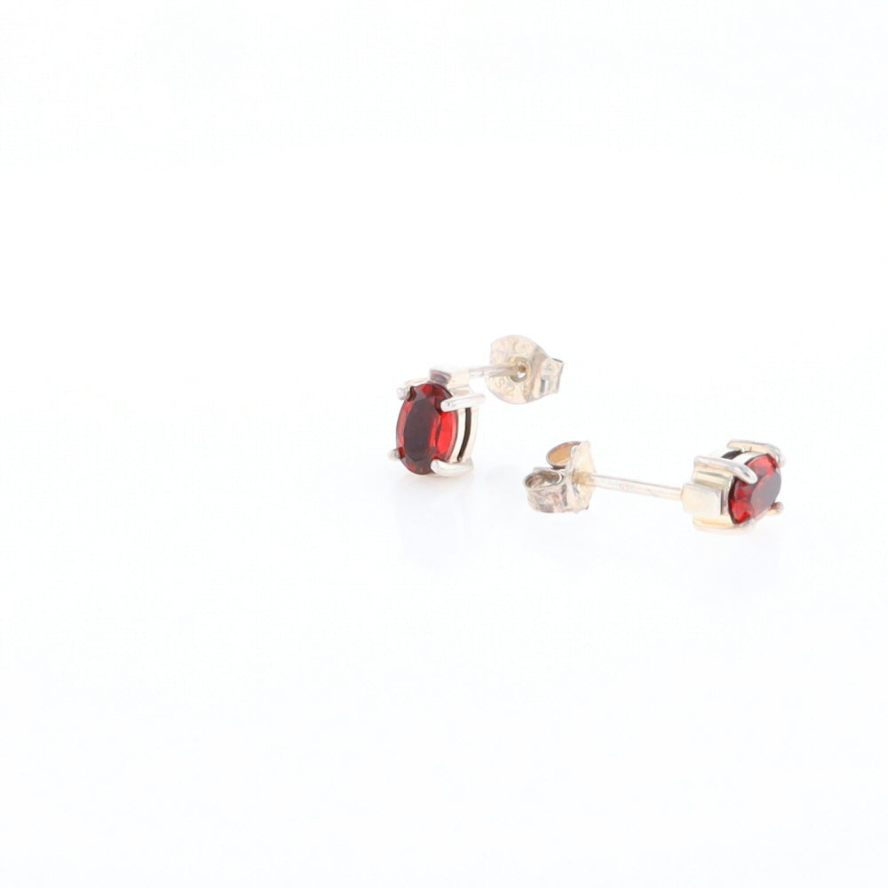 Garnet Stud Earrings