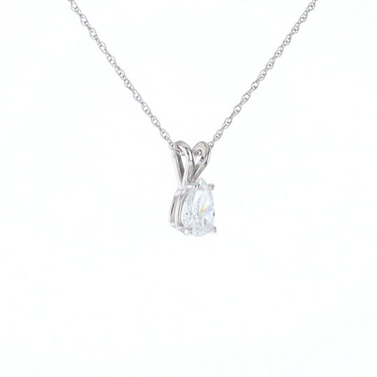 Pear Diamond Solitaire Pendant