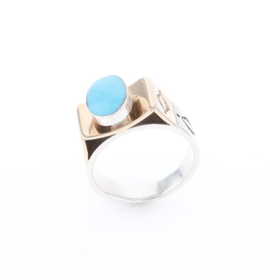 Bezel Set Turquoise Ring