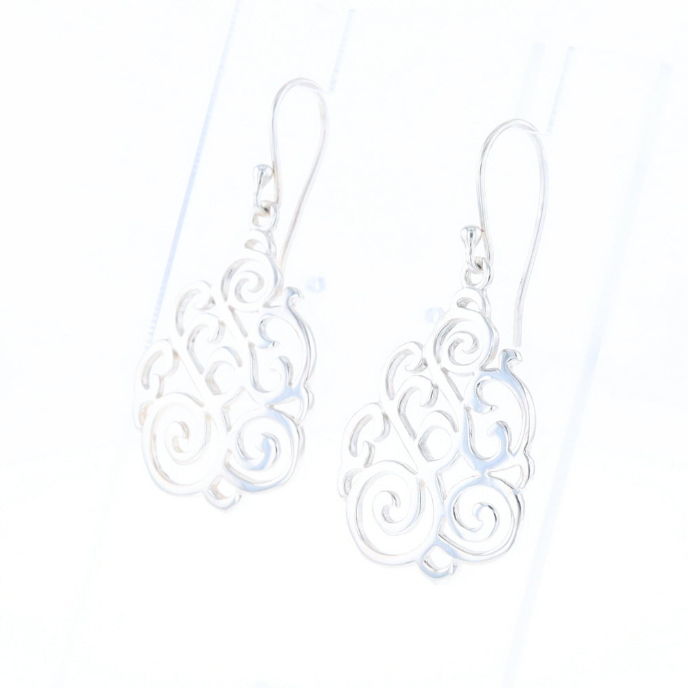 Drop Dangle Swirl Fishhook Earrings