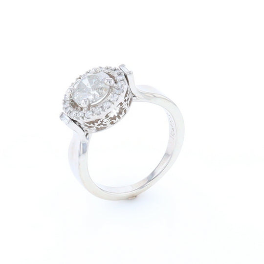 Salt and Pepper Diamond Engagement Ring