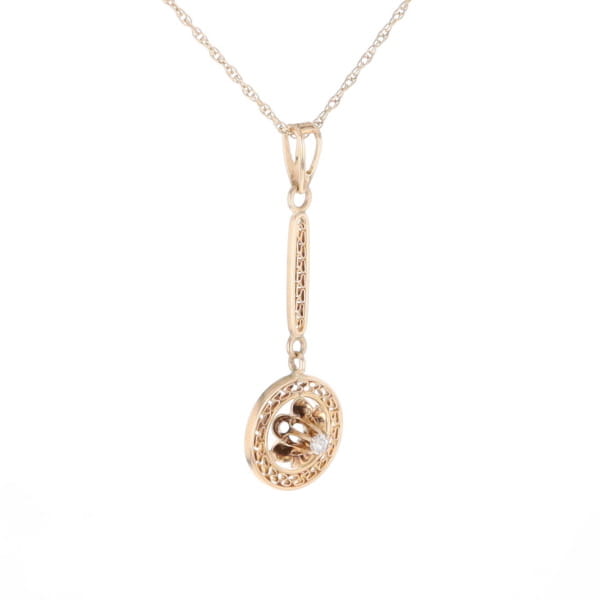Buttercup Filigree Vintage Pendant